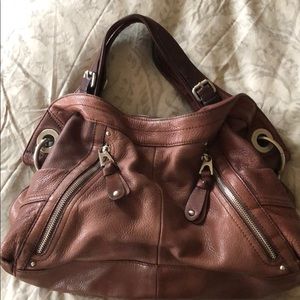 B Makowsky Leather hobo bag.